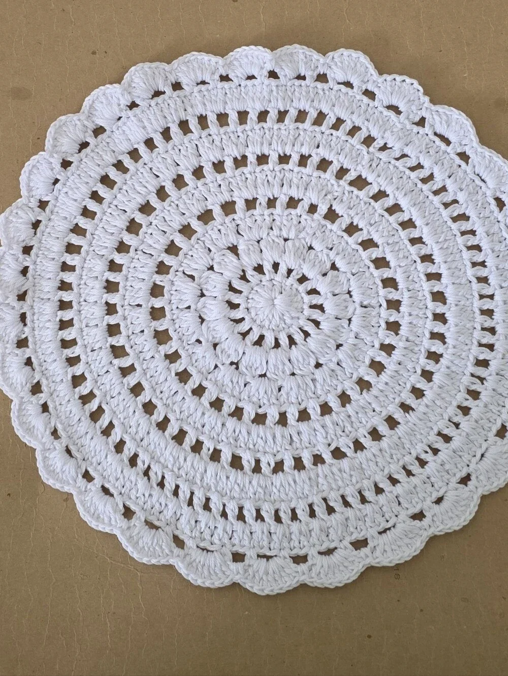 Handmade White Crochet Doily